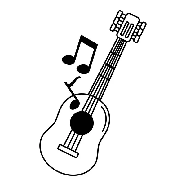 Icono de guitarra musical — Vector de stock