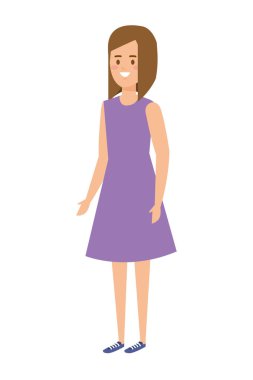 güzel genç kadın karakter