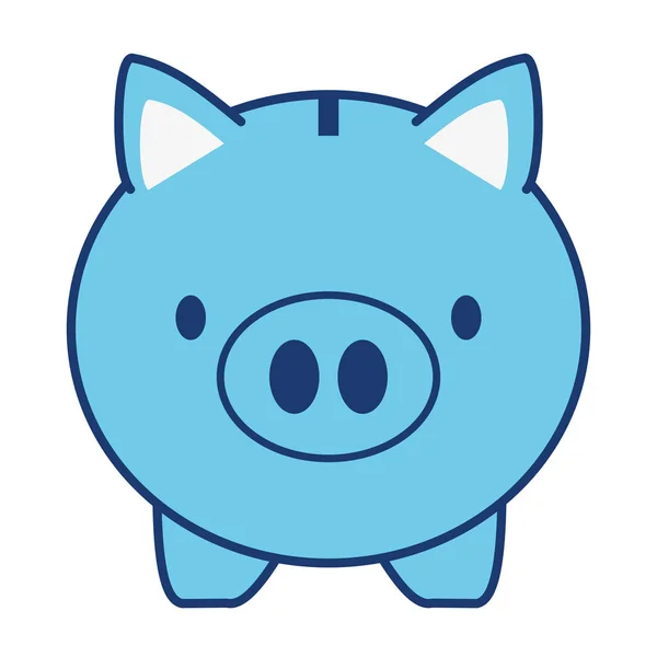 Piggy bank saving — Stock Vector