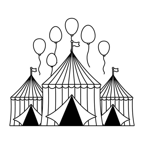 Шары для карнавальных палаток — стоковый вектор