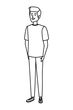 genç adam avatar karakter