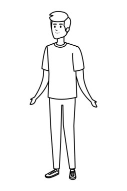 genç adam avatar karakter