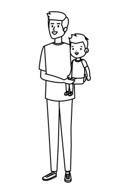 oğul karakterli genç baba