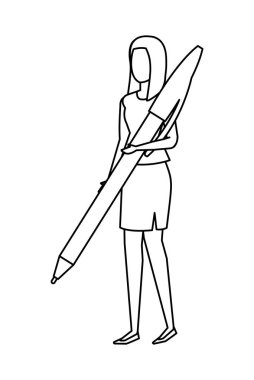 kalem ile zarif iş kadını