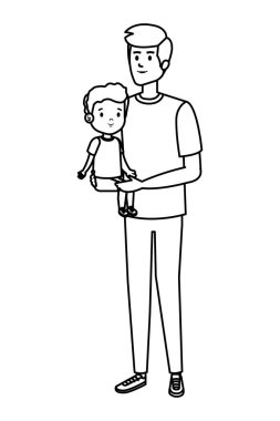 oğul karakterli genç baba