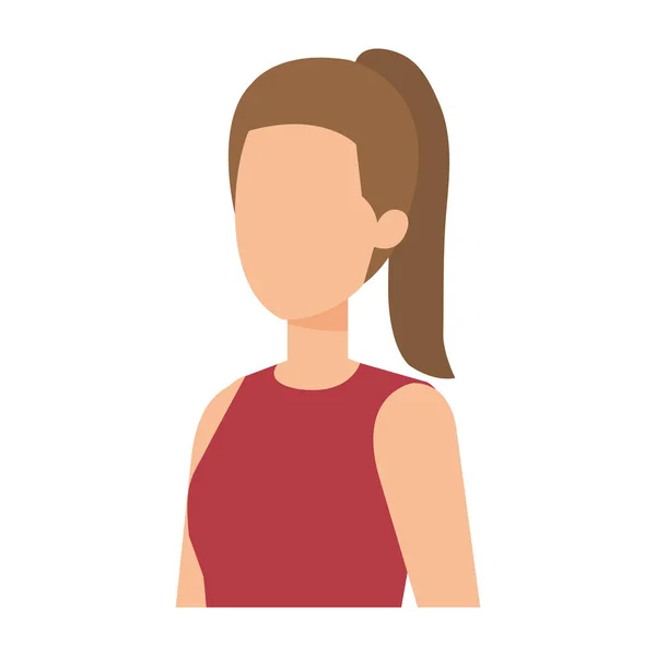 Elegante personaje de mujer de negocios avatar — Vector de stock