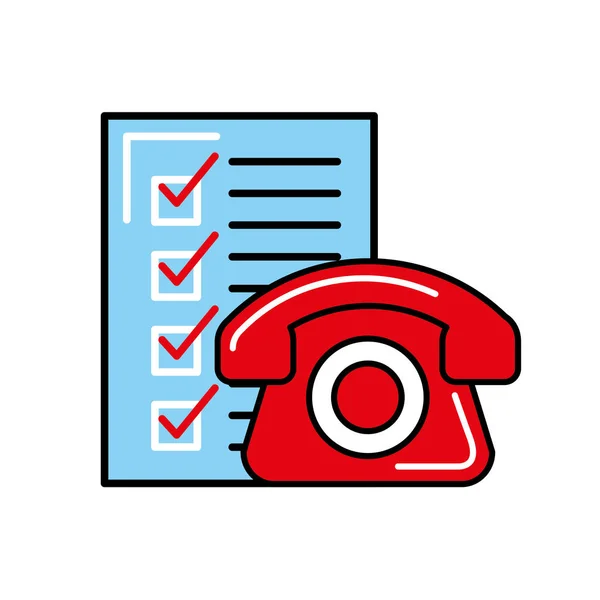 Online winkelen logistieke telefoon checklist — Stockvector