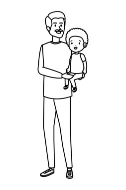 oğul karakterli genç baba