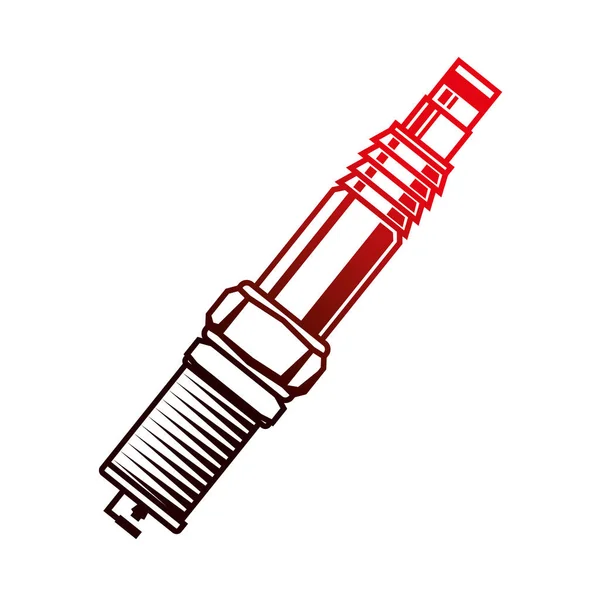 Industria automobilistica candela parte motore — Vettoriale Stock