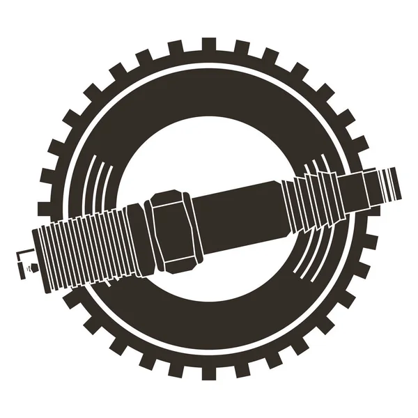 Vela de faísca indústria de peças de reposição automotivo —  Vetores de Stock