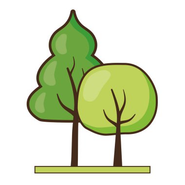 Ağaç ormanı doğası