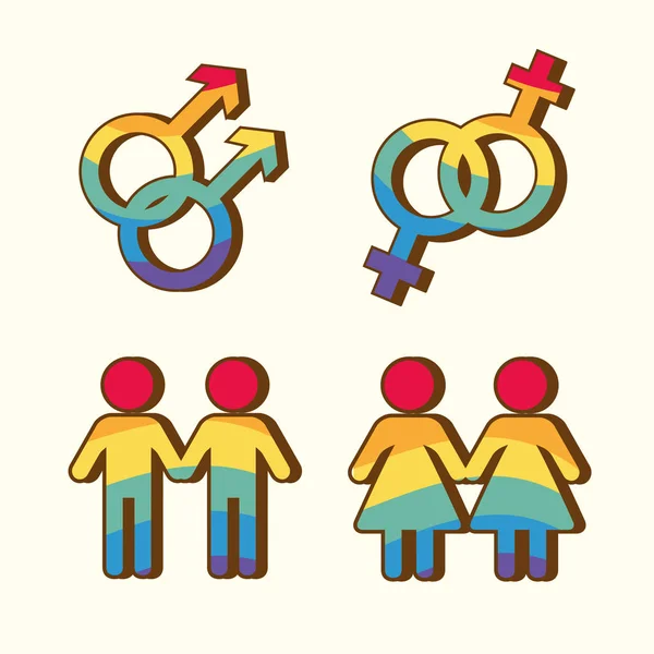 Lgbt orgullo amor — Vector de stock