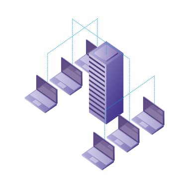 veritabanı sunucu bağlantı transferi veri dizüstü bilgisayarlar ağı