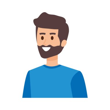 Sakallı genç adam.