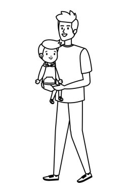 oğul karakterli genç baba