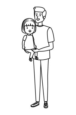 Baba ile kızı karakterler