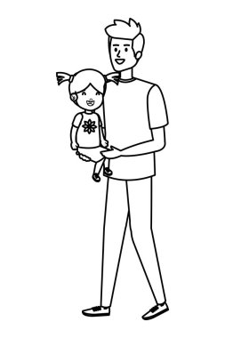 Baba ile kızı karakterler