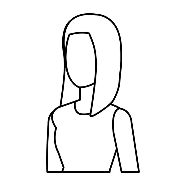 Elegante Geschäftsfrau Avatar Charakter — Stockvektor