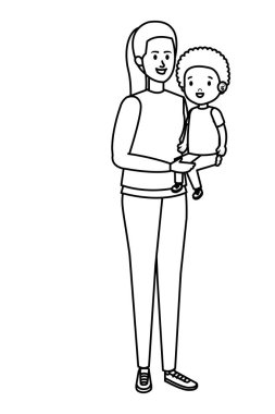 Küçük oğul karakterli Genç Anne