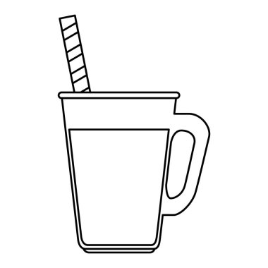 içecek ve saman ile kavanoz