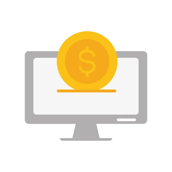 Begreppet betalning online — Stock vektor