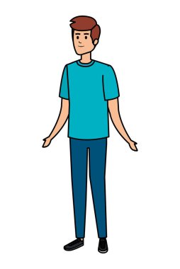 genç adam avatar karakter