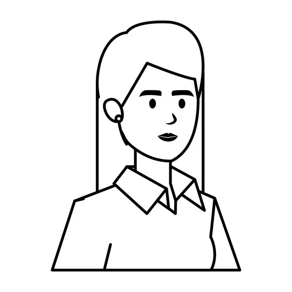 Personagem avatar mulher de negócios elegante —  Vetores de Stock