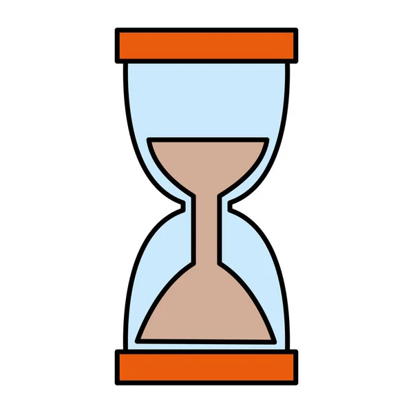 Reloj de arena temporizador aislado icono — Vector de stock