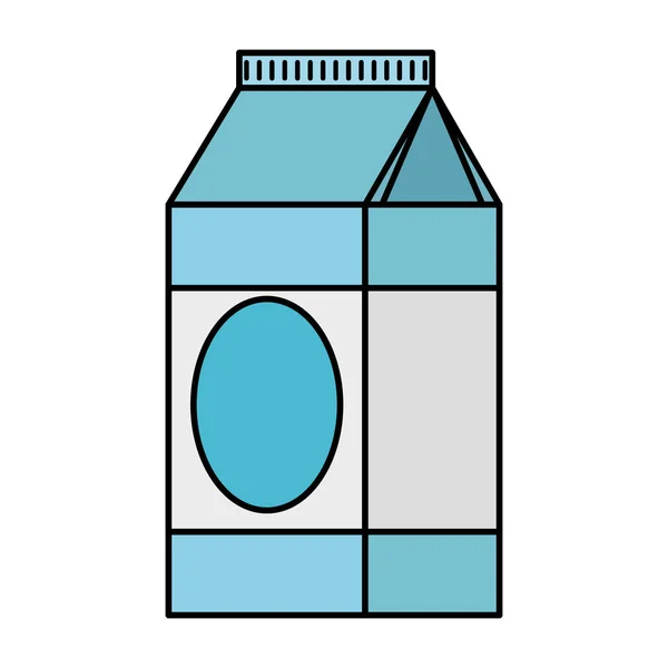 Ikona mleka zdrowe pudełko — Wektor stockowy