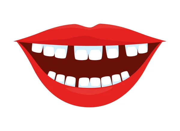 Рот з зубами коміксів — стоковий вектор