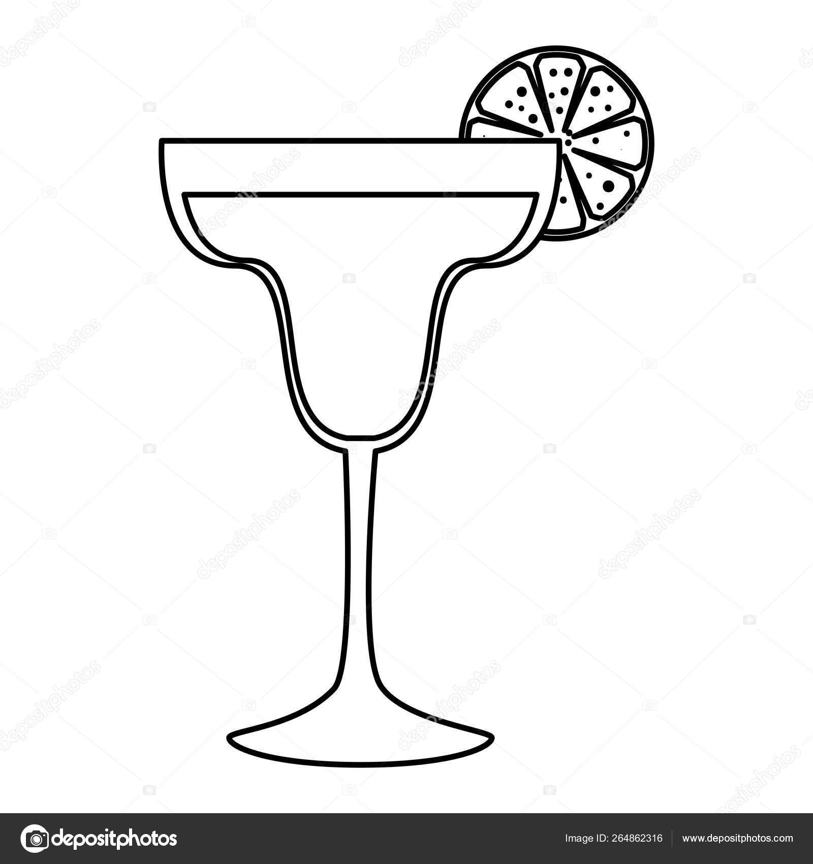 Margarita cocktail fresh icon Stock Vector by ©yupiramos 264862316, image size:1600x1700