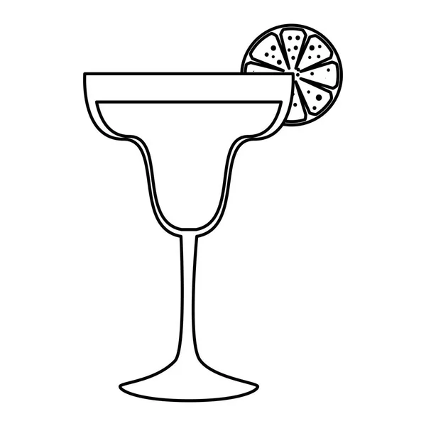 Margarita cocktail färsk ikon — Stock vektor