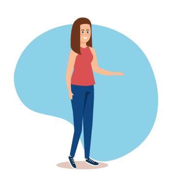 saç ve rahat giysiler ile güzel kız