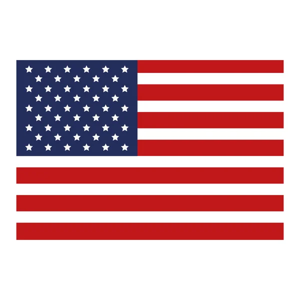 Stati Uniti d'America bandiera — Vettoriale Stock