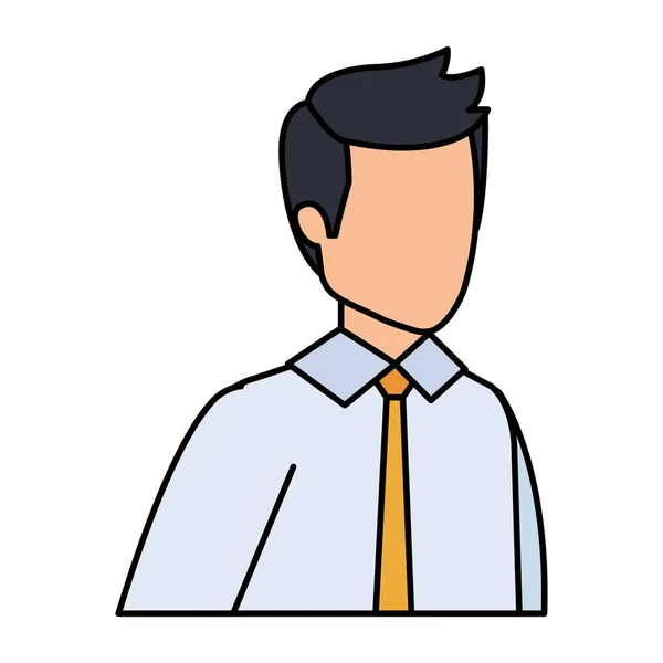 Élégant personnage avatar homme d'affaires — Image vectorielle