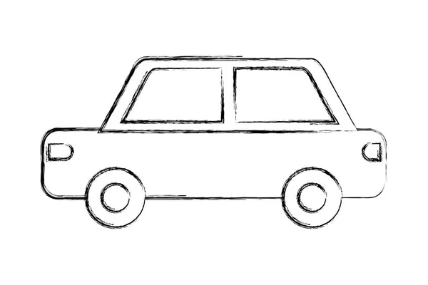 Piktogram transportasi kendaraan mobil gambar terisolasi - Stok Vektor