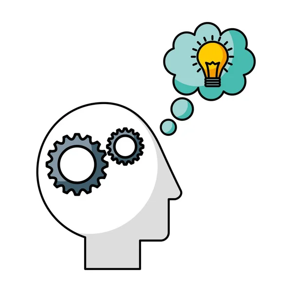 Brain creativity idea — Stock Vector