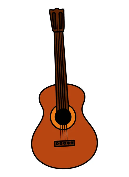 Ícone instrumento musical guitarra —  Vetores de Stock