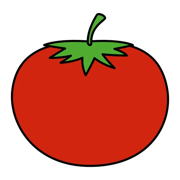 Ícone vegetal de tomate fresco — Vetor de Stock