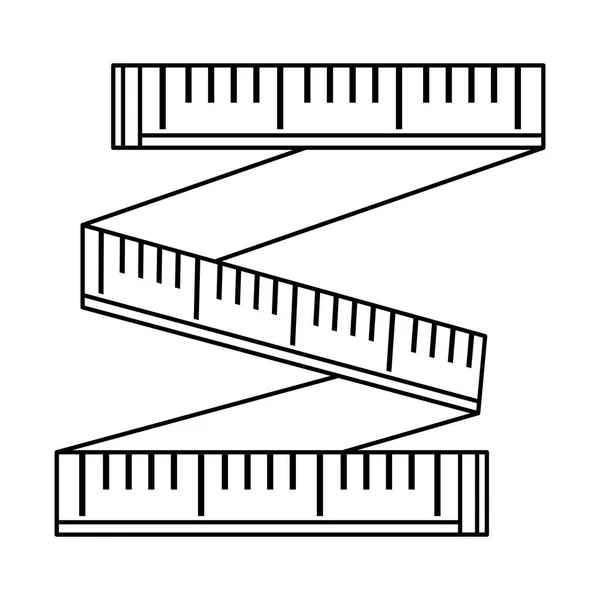Meetlint geïsoleerde pictogram — Stockvector