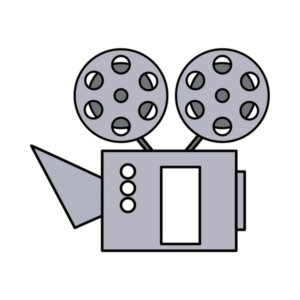 Изолированная икона кинопроектора — стоковый вектор