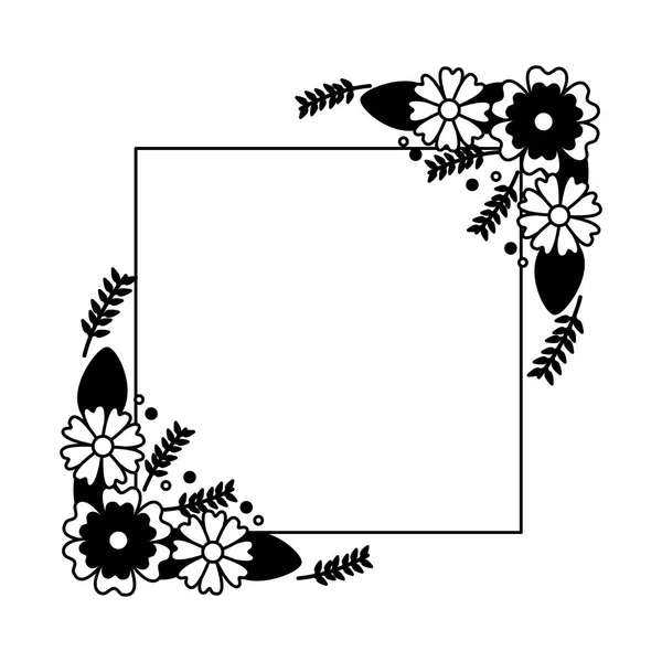 Blumen Abzeichen Dekoration — Stockvektor