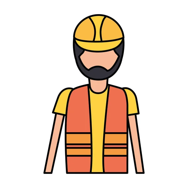 Worker építőipari karakter — Stock Vector