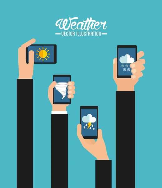 Weather concept  Vector — Stock Vector