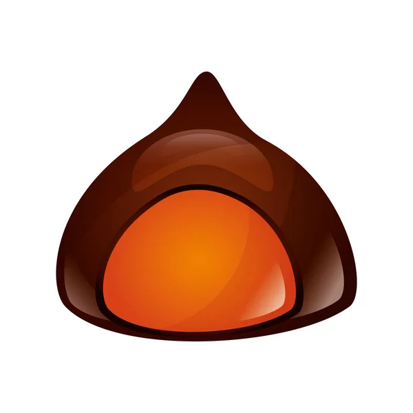 Chocolate bonbon candy sweet confetionery — Stock Vector