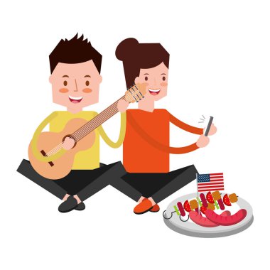 Amerikan Bağımsızlık günü insanlar