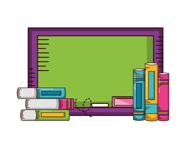 Livres de bord fournitures scolaires — Image vectorielle