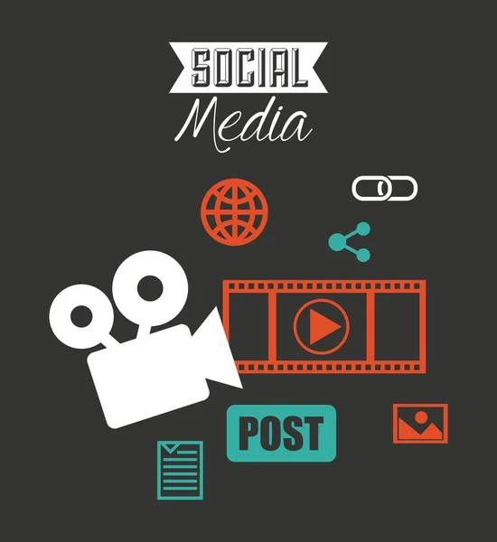 Sociale media vector — Stockvector