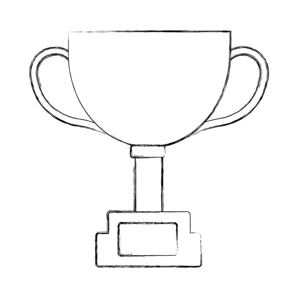 Trofeo premio taza aislado icono — Archivo Imágenes Vectoriales