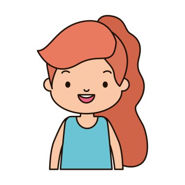 Şirin kız gülümsüyor